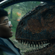 “Hey, I called shotgun!” Bryce Dallas Howard and Justice Smith in Jurassic World: Fallen Kingdom.